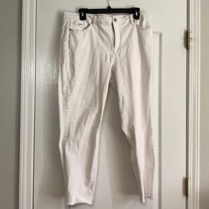 Nine West White Jean. Gramercy Skinny Ankle. Size 16